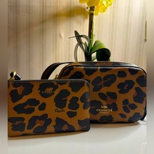 Coach Leopard Camera Bag and Wrislet